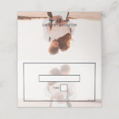 Elegant Simple Minimalist Photo Wedding Plaatskaartje (Buitenkant ongevouwen)