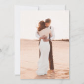 Elegant Simple Minimalist Photo Wedding Save The Date (Achterkant)