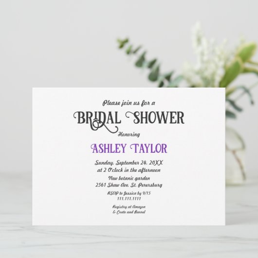 Elegant Simple Minimalist Script-Vrijgezellenfeest Kaart (Staand voorkant)