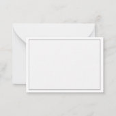 Elegant Simple Minimalist Stucco Wedding Couple Notitiekaartje (Achterkant)