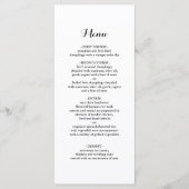 Elegant Simple Minimalist Weddenrenmenu Menu (Voorkant)