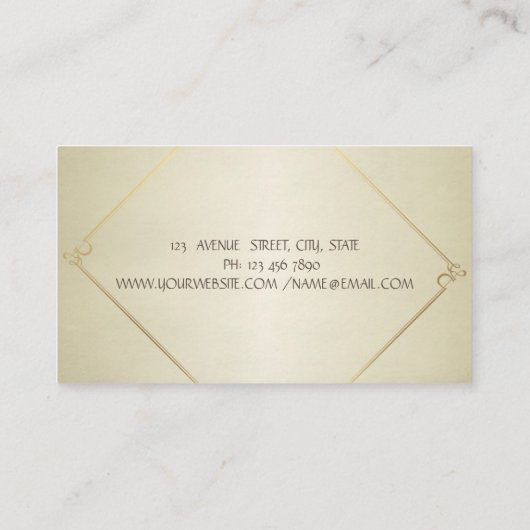 Elegant Simple Modern Chic Visitekaartje (Achterkant)