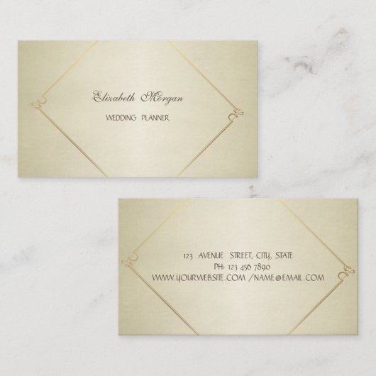 Elegant Simple Modern Chic Visitekaartje (Voorkant / Achterkant)