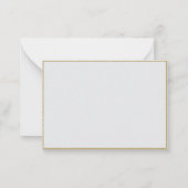 Elegant Simple Modern Gold Slate Wedding Couple Notitiekaartje (Achterkant)