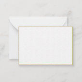 Elegant Simple Modern Gold Textured Wedding Couple Notitiekaartje (Achterkant)
