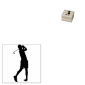 Elegant Simple Modern Golf Personal Stationery Rubberstempel (Gestempeld)