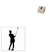 Elegant Simple Modern Golf Personal Stationery Rubberstempel (Gestempeld)