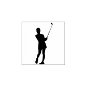Elegant Simple Modern Golf Personal Stationery Rubberstempel (Afrduk)