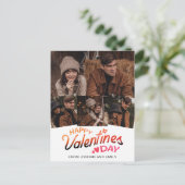 Elegant Simple Modern Happy Valentine's Day Photo Feestdagenkaart (Staand voorkant)