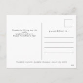 Elegant Simple Modern Happy Valentine's Day Photo Feestdagenkaart (Achterkant)