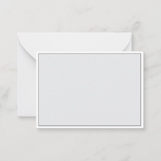 Elegant Simple Modern Minimal Slate Wedding Couple Notitiekaartje (Achterkant)