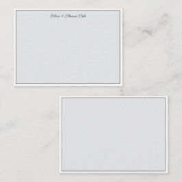 Elegant Simple Modern Minimal Slate Wedding Couple Notitiekaartje