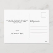 Elegant Simple Modern Minimalist Arch Photo Feestdagenkaart (Achterkant)