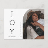 Elegant Simple Modern Minimalist Arch Photo Feestdagenkaart (Voorkant)