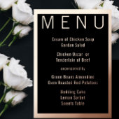 Elegant Simple Modern Minimalist Gold Wedding Folie Uitnodiging