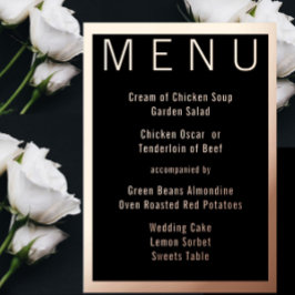 Elegant Simple Modern Minimalist Gold Wedding Folie Uitnodiging