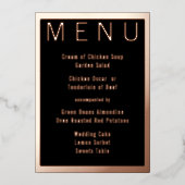 Elegant Simple Modern Minimalist Gold Wedding Folie Uitnodiging (Voorkant)