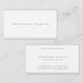 Elegant Simple Modern Minimalist Luxury Trendy Visitekaartje (Voorkant / Achterkant)