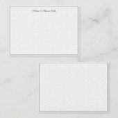 Elegant Simple Modern Textured Wave Wedding Couple Notitiekaartje (Voorkant / Achterkant)