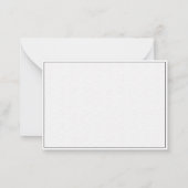 Elegant Simple Modern Textured Wave Wedding Couple Notitiekaartje (Achterkant)