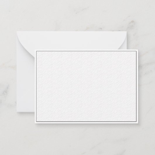 Elegant Simple Modern Textured Wave Wedding Couple Notitiekaartje (Achterkant)