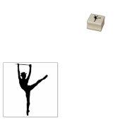 Elegant Simple Moderne Dancer Personal Stationery Rubberstempel (Gestempeld)