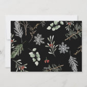 Elegant Simple Moderne niet-fotokerstkaart Feestdagenkaart (Achterkant)