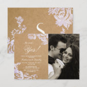 Elegant Simple Moderne Roos Floral Faux Silver Kaart (Voorkant / Achterkant)