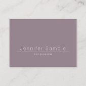 Elegant Simple Moderne Salon Plain Professional Visitekaartje (Voorkant)