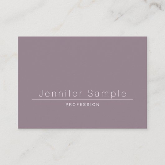 Elegant Simple Moderne Salon Plain Professional Visitekaartje (Voorkant)