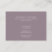 Elegant Simple Moderne Salon Plain Professional Visitekaartje (Achterkant)