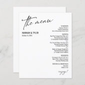 Elegant Simple Moderne Typografie White Budget (Voorkant / Achterkant)