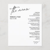 Elegant Simple Moderne Typografie White Budget (Voorkant)