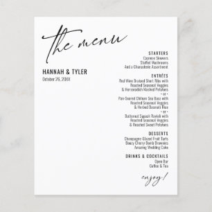 Elegant Simple Moderne Typografie White Budget