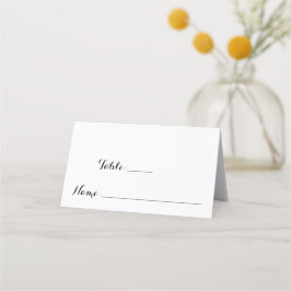 Elegant Simple Moderne WeddenTable Number Plaatskaartje