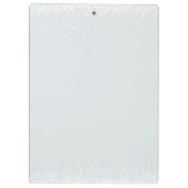 Elegant Simple Monogram Blue Grey White Confetti Klembord (Achterkant)