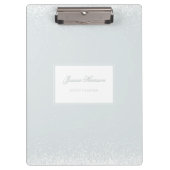 Elegant Simple Monogram Blue Grey White Confetti Klembord (Voorkant)