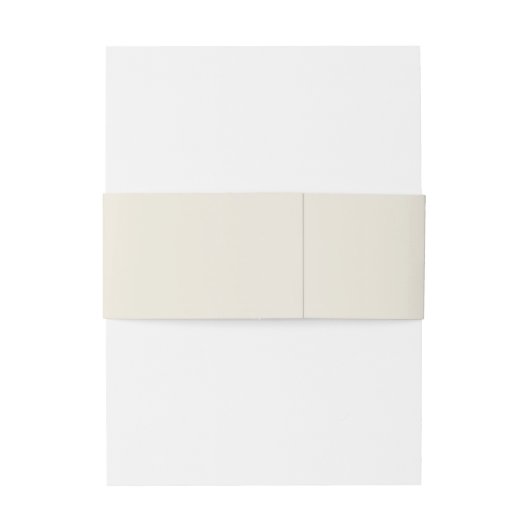 Elegant Simple Monogram Cream Ivory Wedding Uitnodigingen Wikkel (Achterkant Voorbeeld)