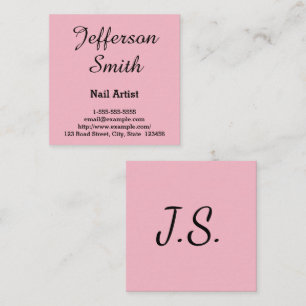Elegant & Simple Nail Artist Visitekaartje