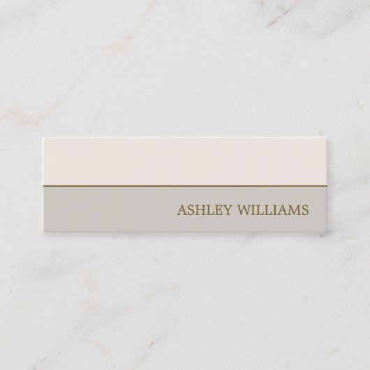 Elegant Simple Pastel Consultant Mini Visitekaartje (Voorkant)