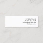 Elegant Simple Pastel Consultant Mini Visitekaartje (Achterkant)