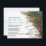 Elegant Simple Peacock Feathers Weddenschap Kaart<br><div class="desc">Wij willen u een eenvoudig, elegant maar modern design bieden met pauw-veren voor uw toekomstige nuptiaal. Alle standaardtekst kan volledig met uw eigen formuleringen worden aangepast, en u kunt de doopvonten, de grootte, de tekstplaatsing & de kleuren van de tekst ook veranderen. Om de tekst te veranderen slechts, gebruik personaliseren...</div>
