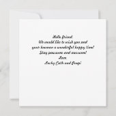 Elegant Simple Personal Photo Collage Briefkaart (Achterkant)