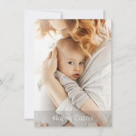 Elegant Simple Personalized Modern Happy Easter Feestdagenkaart