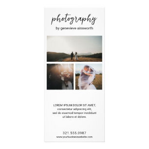 Elegant Simple Photo Collage Moderne Photography Reclamekaart