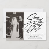 Elegant Simple Photo Vow Renewal Save The Date (Voorkant)