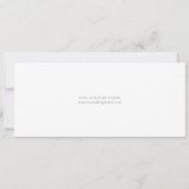 Elegant Simple Photo Wedding Horizontal Save The Date (Achterkant)