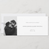 Elegant Simple Photo Wedding Horizontal Save The Date (Voorkant)