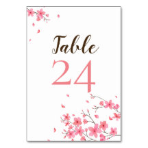 Elegant Simple Pink Cherry Blossom Weddenschap