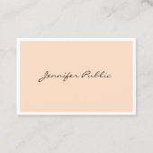 Elegant Simple Plain Professional Modern Trendy Visitekaartje (Voorkant)